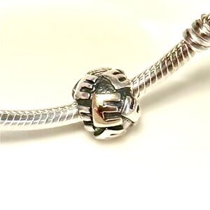 Pandora Silver and Golf E Initial Charm